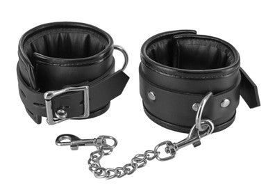 141146 - Locking Padded Wrist Cuffs w Chain - Just for you desires