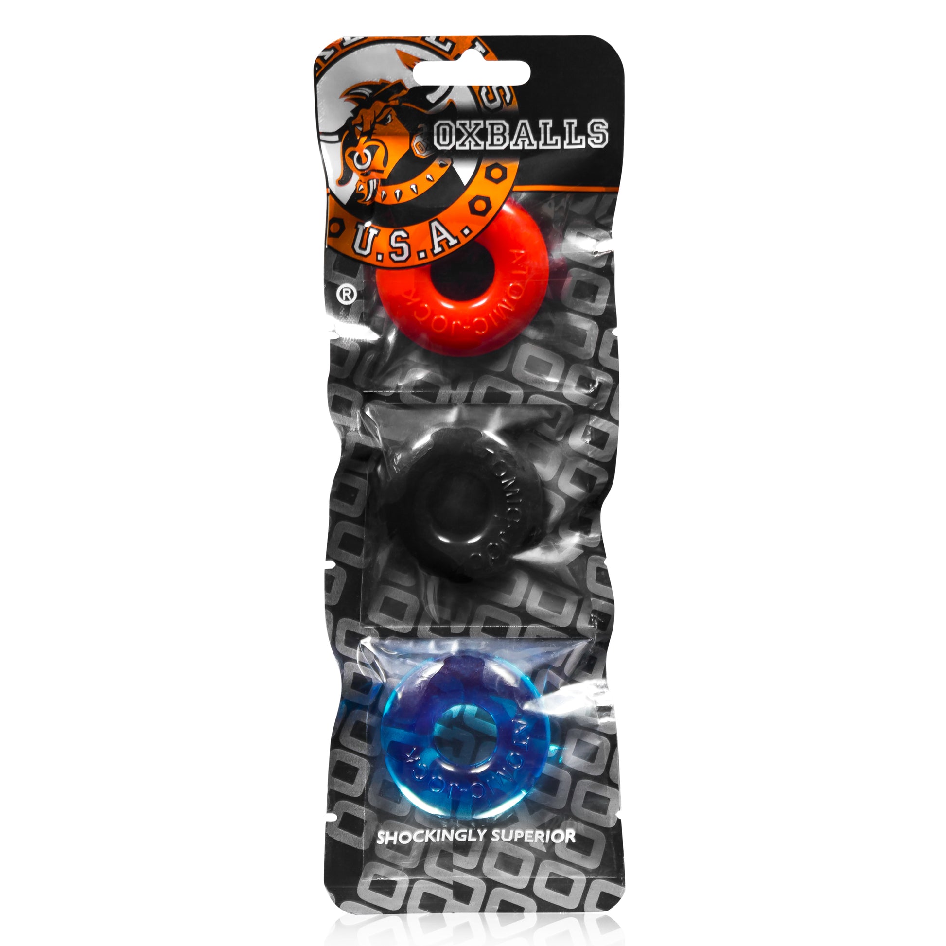 Oxballs Ringer 3 Pack Of Do Nut 1 Cockrings Multi - Just for you desires