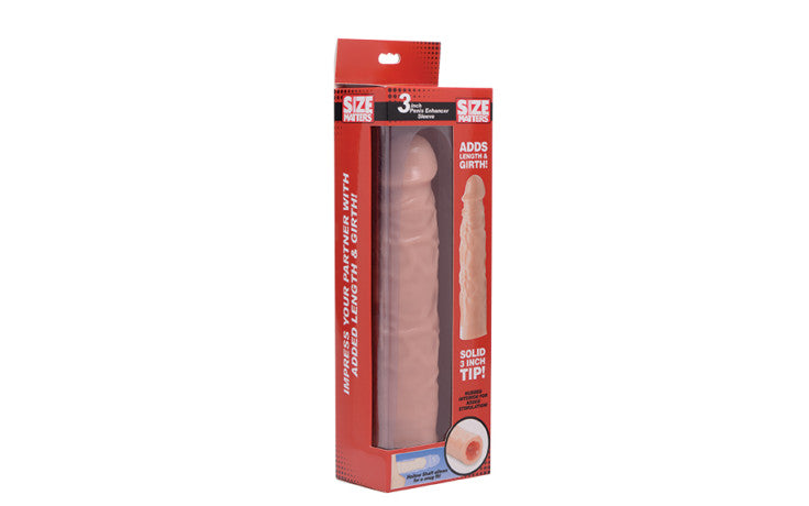 SM 3IN Flesh Penis Enhancer Sleeve
