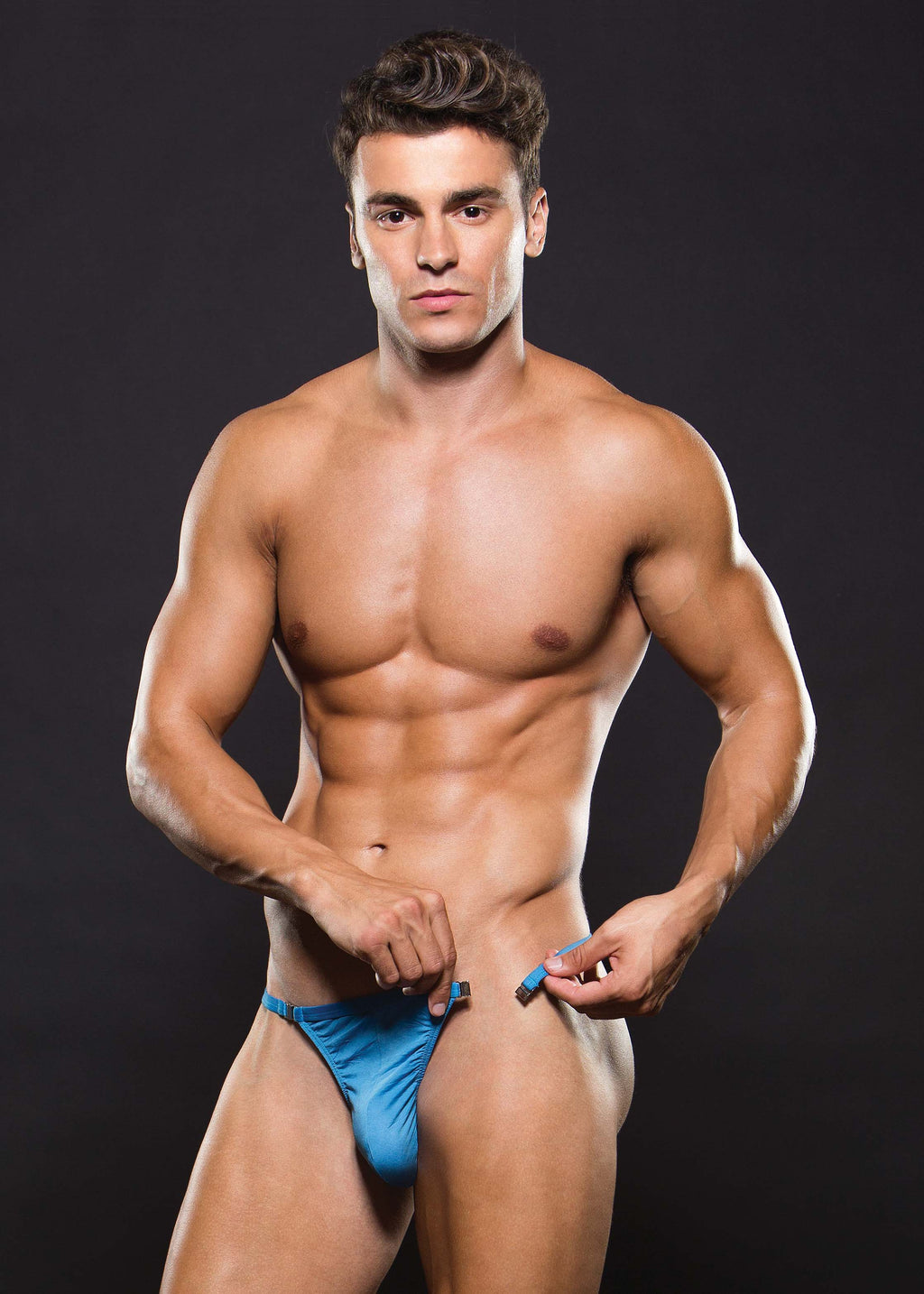 Microfiber Magnetic G String Blue - Just for you desires