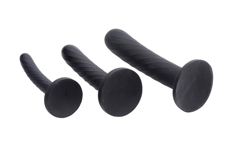 Trinity Strap-On Silicone 3 Pc Dildo Set - Just for you desires