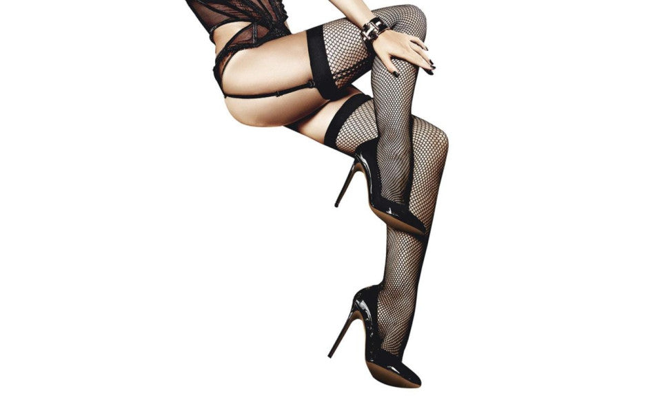 Fishnet Thigh High w Back Seam - Just for you desires