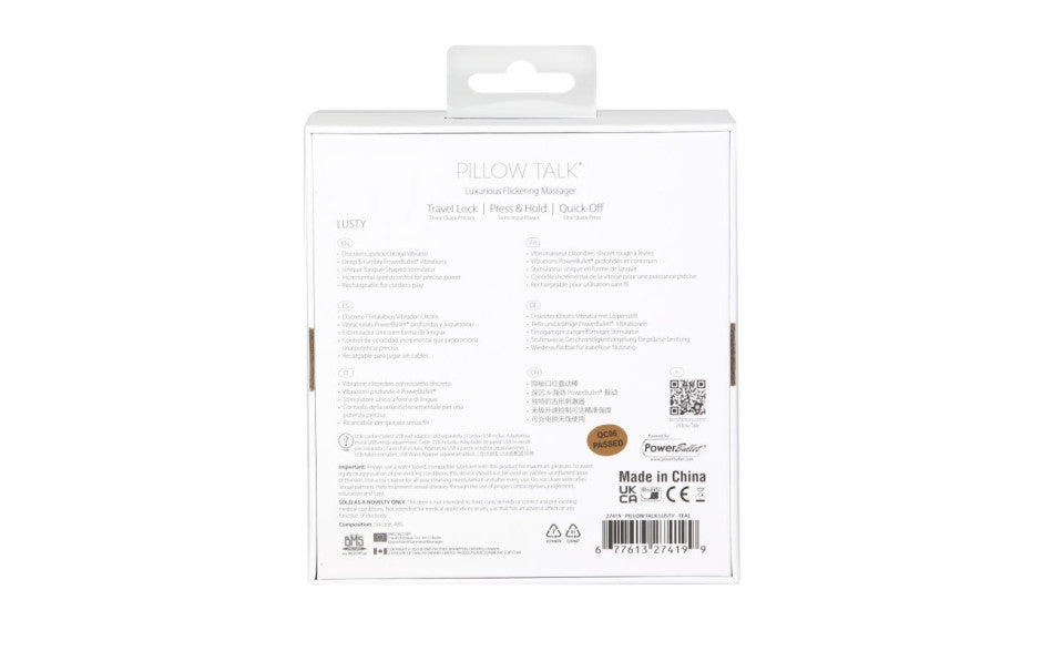 Pillow Talk Lusty Luxurious Flickering Massager Teal - Just for you desires