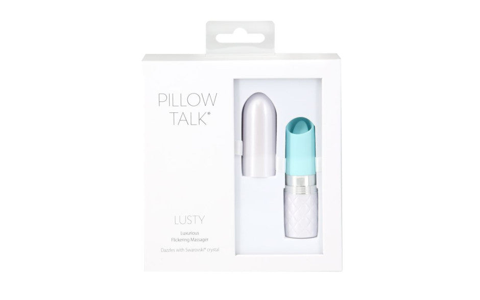 Pillow Talk Lusty Luxurious Flickering Massager Teal - Just for you desires