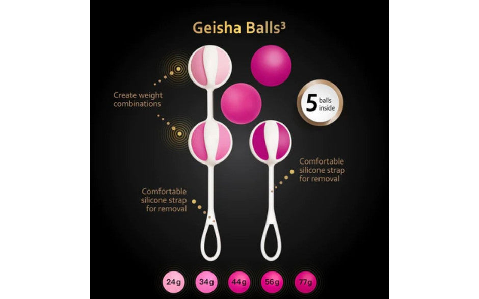 Geisha Balls 3 Sugar Pink - Just for you desires