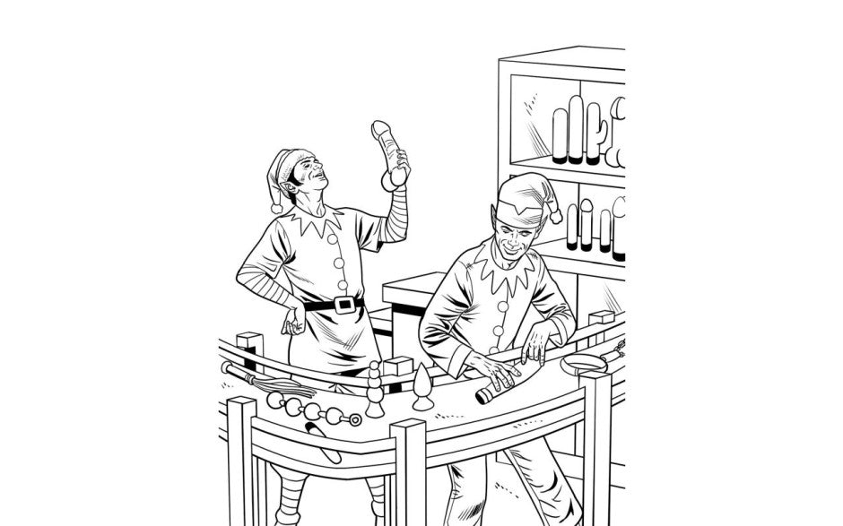 The Dirtiest Christmas Colouring Book Ever - Just for you desires