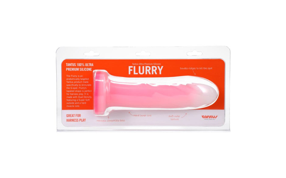 Flurry Dual Density Dildo Rose Quartz - Just for you desires
