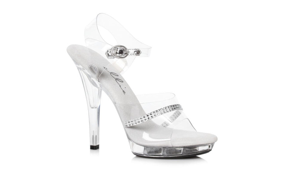 Clear Rhinestone Sandal 5in - Just for you desires