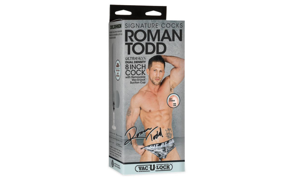 Roman Todd 8in Ultraskyn Cock w Removable Vac-U-Lock Suction Cup Vanilla - Just for you desires