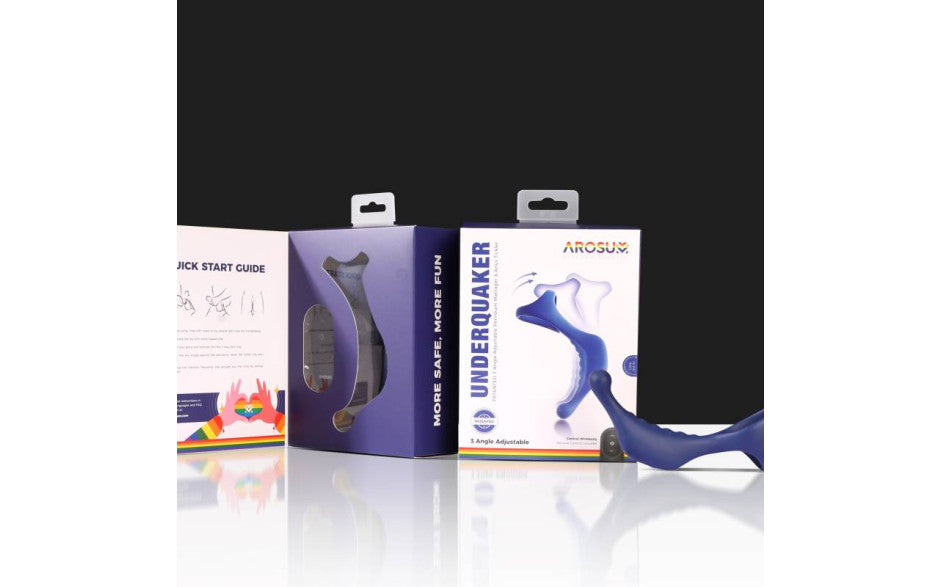 Underquaker Vibrating Anal Probe with Cockring and Remote - Just for you desires