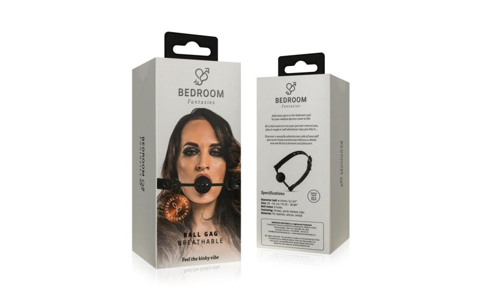 Breathable Silicone Ball Gag Black - Just for you desires