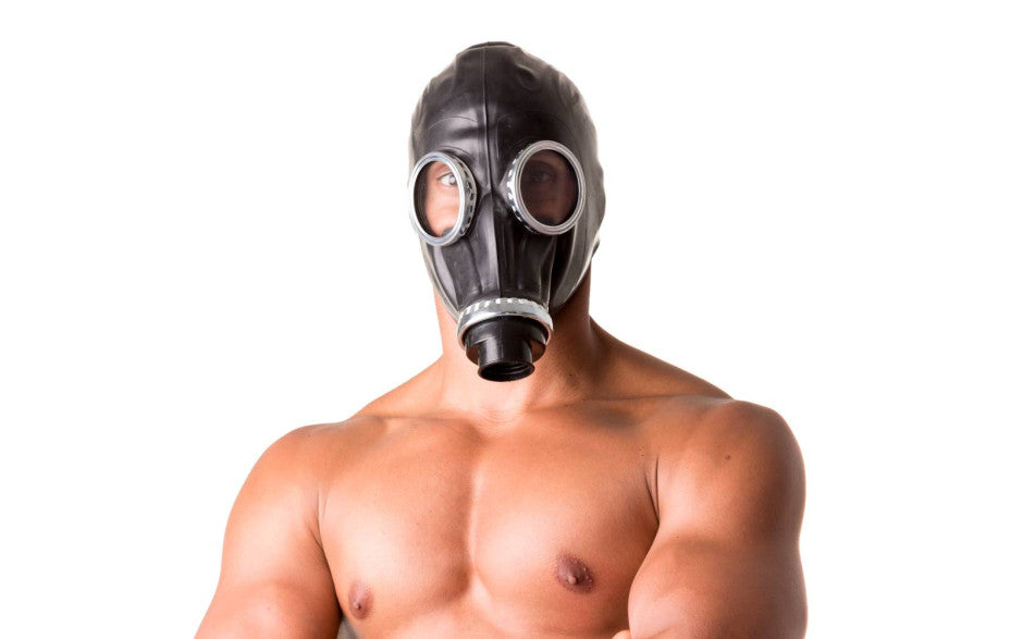 Classic 80s Fetish Rubber Gas Mask - Just for you desires