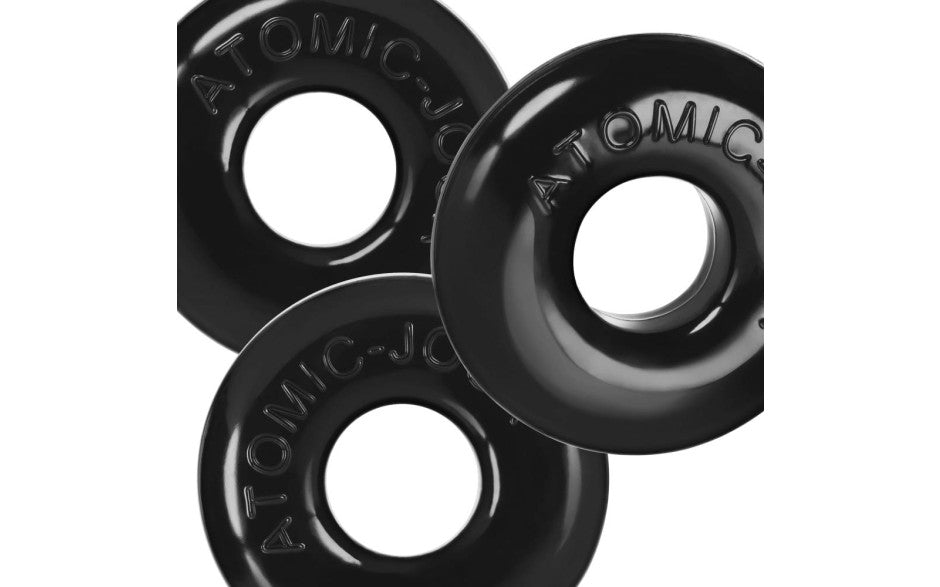 Ringer Max 3 Pc Cockring Set Black - Just for you desires