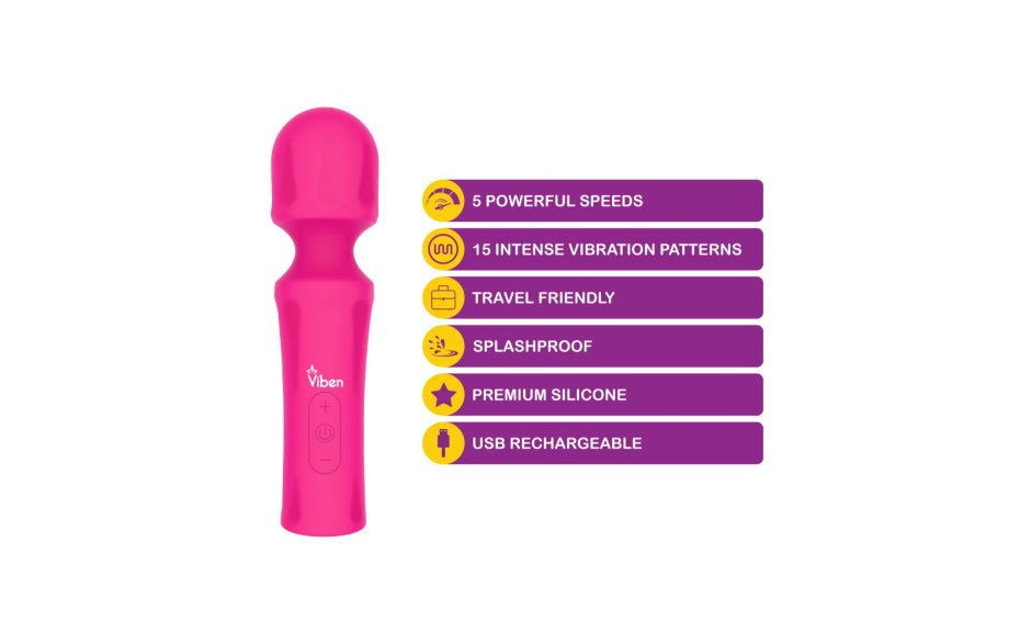 Viben Mighty Muse Massager Hot Pink - Just for you desires
