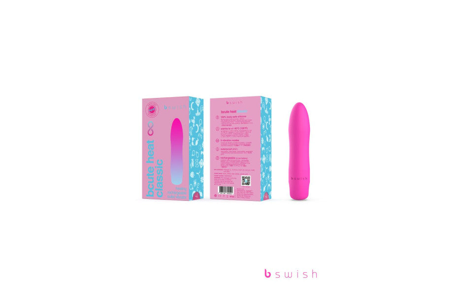 Bcute Infinite Heat Classic - Sunset Pink - Pink 10 cm USB Rechargeable Vibrator - Just for you desires