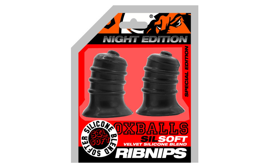 Ribnibs Curved Springy-Ribbed Nip Suckers Night - Just for you desires