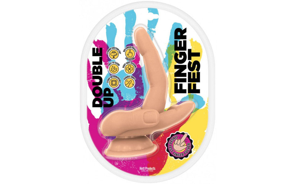 Finger Fest Dildo Double Up Flesh - Just for you desires