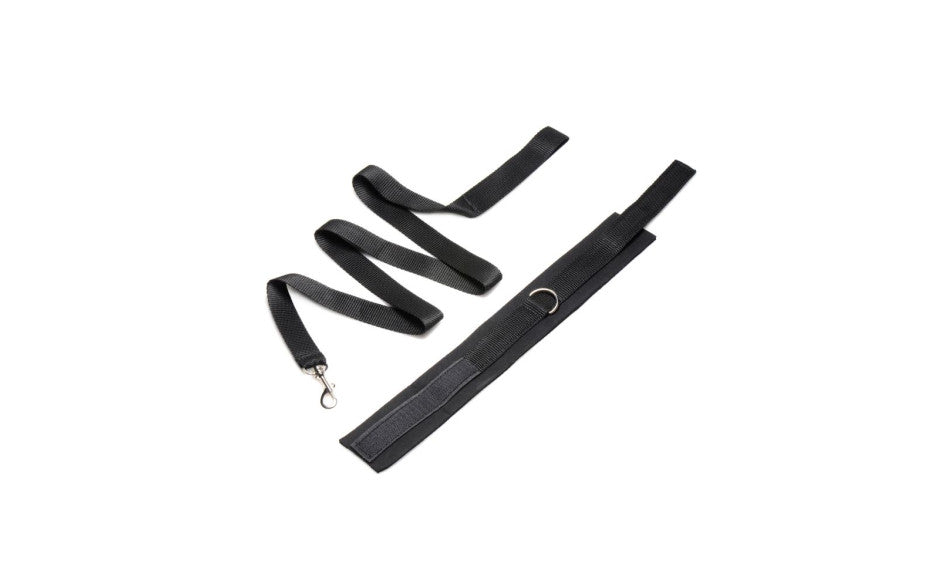 Neoprene Collar And Leash Set Black - Just for you desires