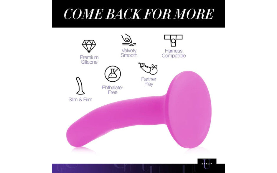Pink Silicone Strap-On Dildo Small - Just for you desires