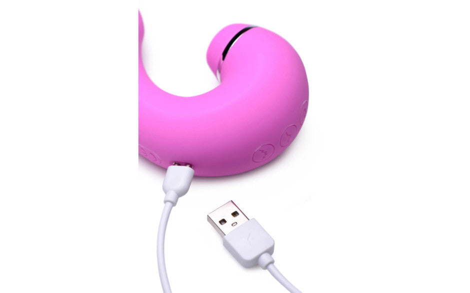 Shegasm 5 Star 10X Tapping G-Spot Vibe w Suction Pink - Just for you desires