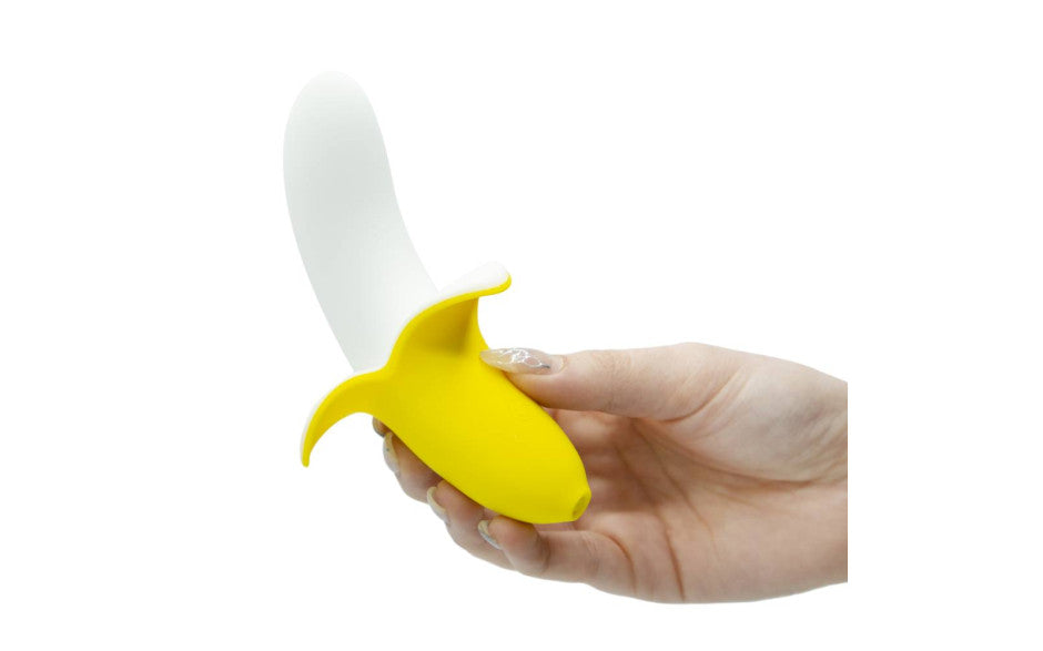 Banana Bliss 13cm Silicone Slimline Vibrator Massager - Just for you desires