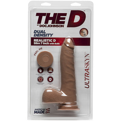 220365 - The Ultraskyn Realistic 7 Inch Slim Dildo With Balls - Just for you desires