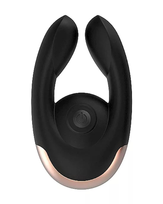 Elegance Dual Motor Clitoral Stimulator Fancy Black - Just for you desires