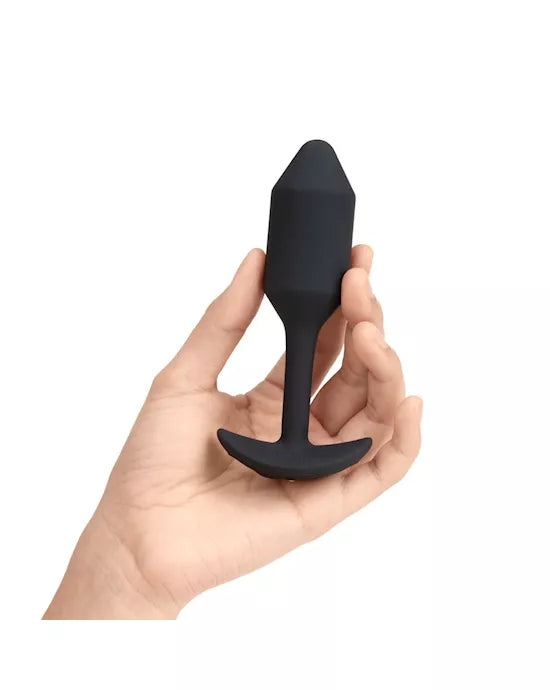 Vibrating Snug Plug Medium Black - Just for you desires