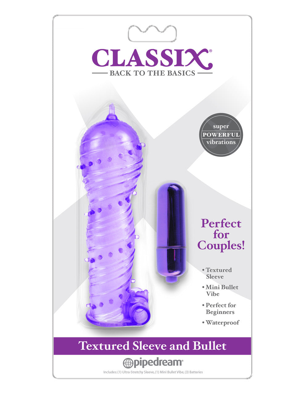 227196 - Classix Textured Sleeve & Bullet - Just for you desires