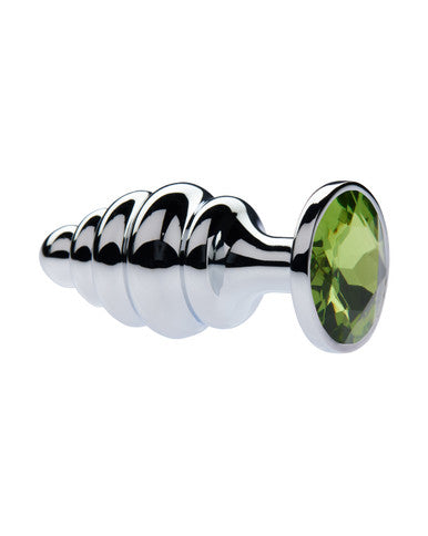 231666 - Kinki Range Alloy Gemmed Butt Plug - 3.7 Inch - Just for you desires