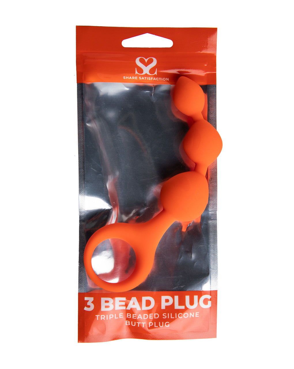 244362 - Share Satisfaction Silicone 3 Bead Plug - Just for you desires