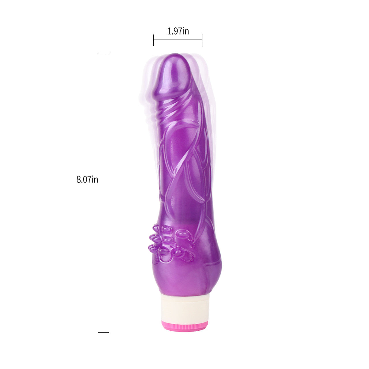 246771 - Beginner Rider Realistic Vibrator - 8 Inch - Just for you desires