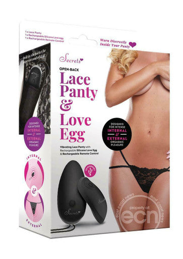 Vibrating Open Back Rechargable Panties - Just for you desires