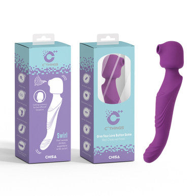 262924 - Swirl Dual Vibrator - 10.3 Inch - Just for you desires