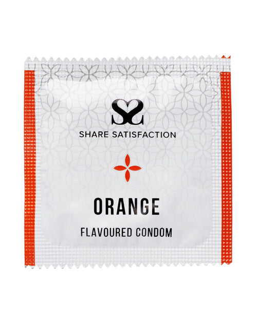 269817 - Share Satisfaction Orange Flavoured Condom Single - Just for you desires