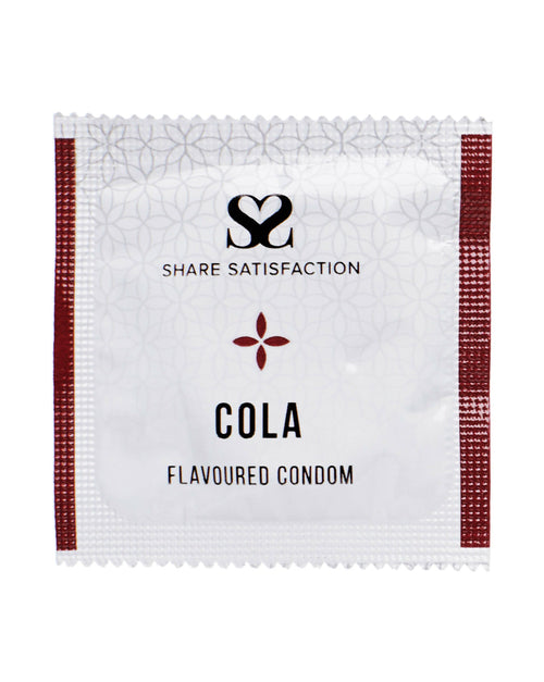 269819 - Share Satisfaction Cola Flavoured Condom Single - Just for you desires