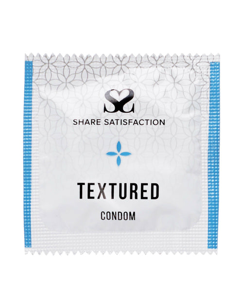 269822 - Share Satisfaction Textured Condom Single - Just for you desires
