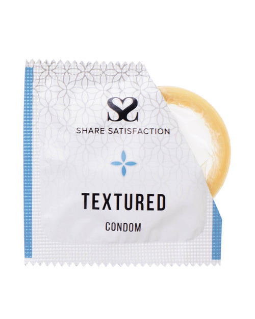 269822 - Share Satisfaction Textured Condom Single - Just for you desires