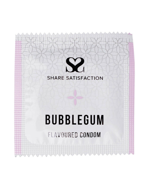 269825 - Share Satisfaction Bubblegum Flavoured Condom 3 Pack - Just for you desires