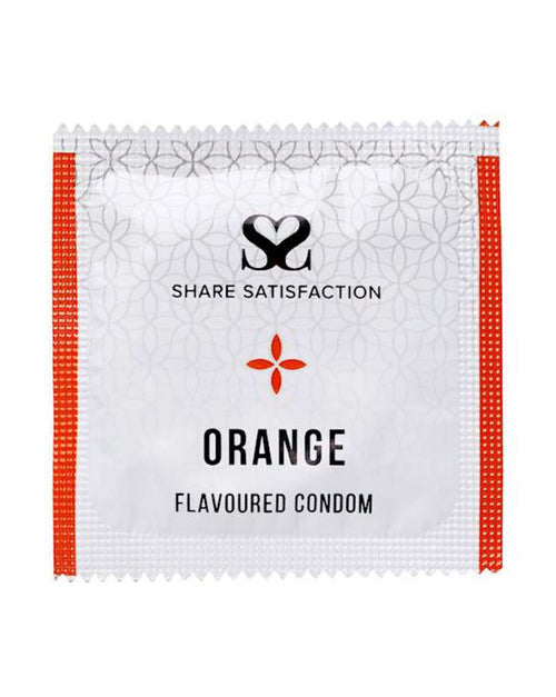 269827 - Share Satisfaction Orange Flavoured Condom 3 Pack - Just for you desires
