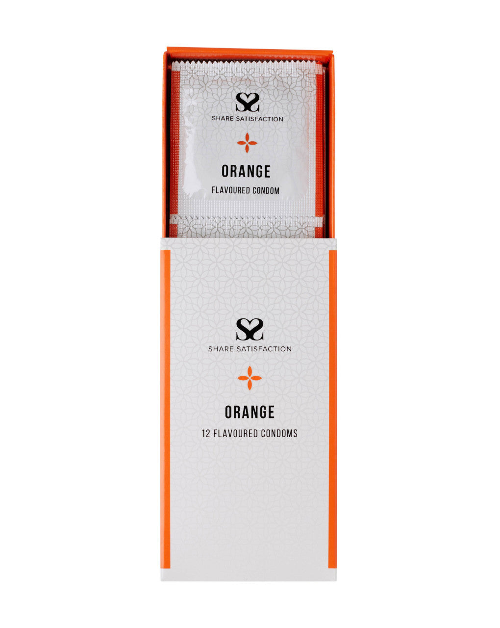 269836 - Share Satisfaction Orange Flavoured Condom 12 Pack - Just for you desires