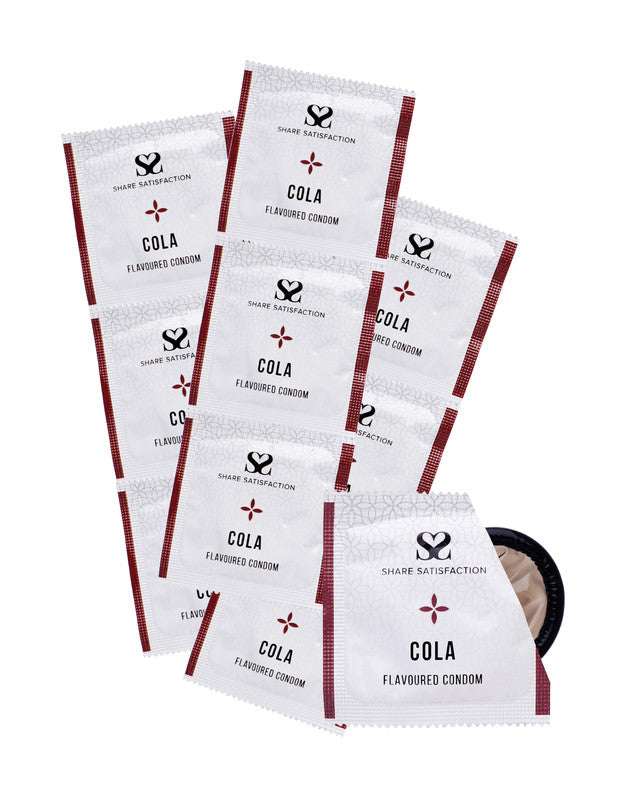 270276 - Share Satisfaction Cola Flavoured Condoms 100 Bulk Pack - Just for you desires
