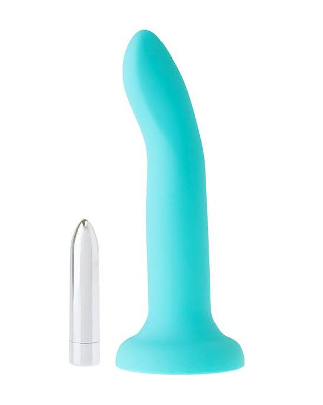 272450 - Nood Colours - Green Dildo with Bullet - Foil Bag - Just for you desires