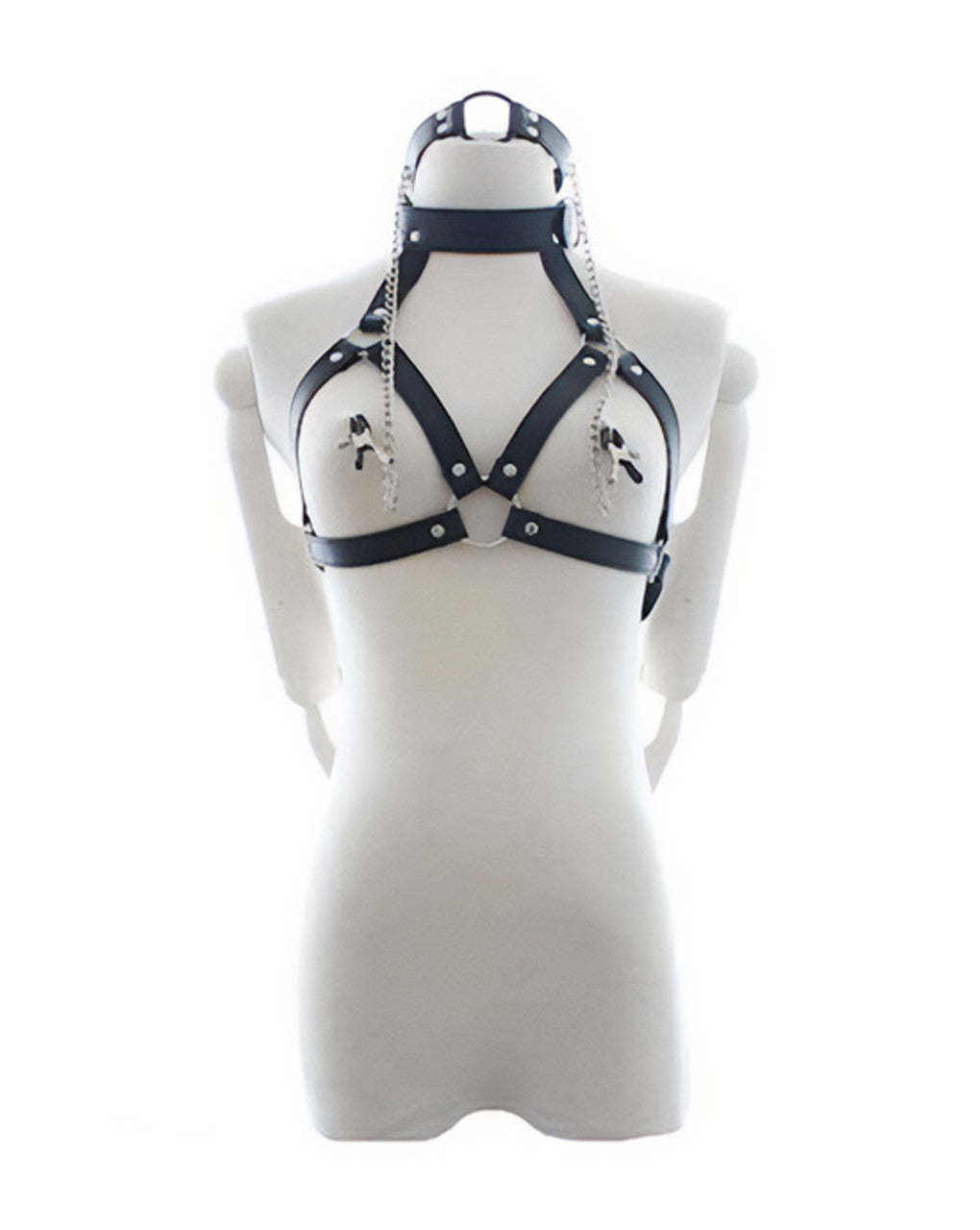 281367 - KinKi Bondage Harness with Nipple Clamps - Just for you desires