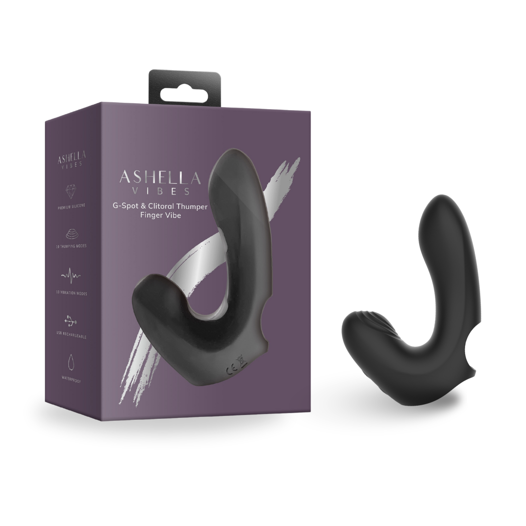 Ashella Vibes G Spot Clitoral Suction Finger Vibe - Just for you desires