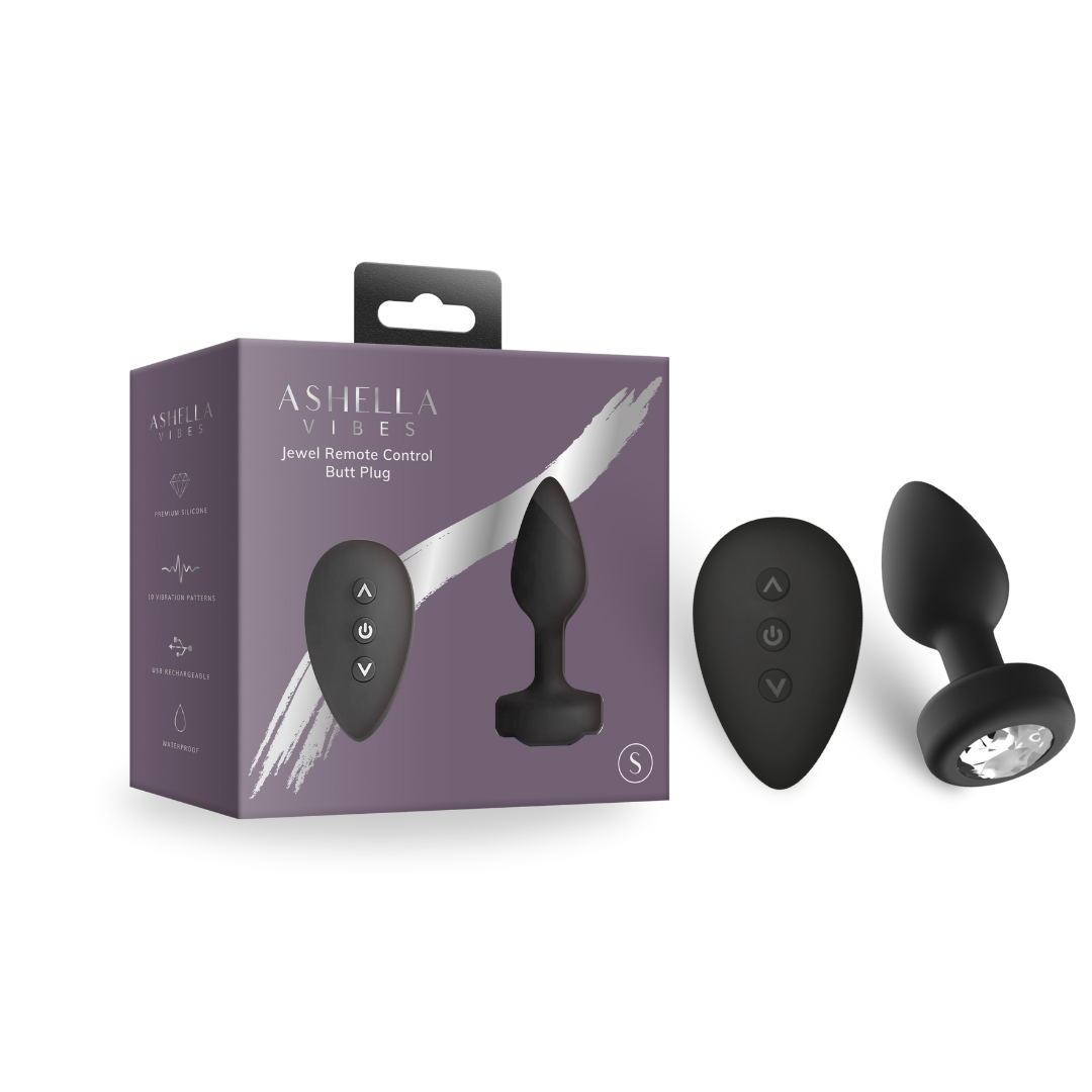 Ashella Vibes Jewel Remote Control Butt Plug Small - Just for you desires