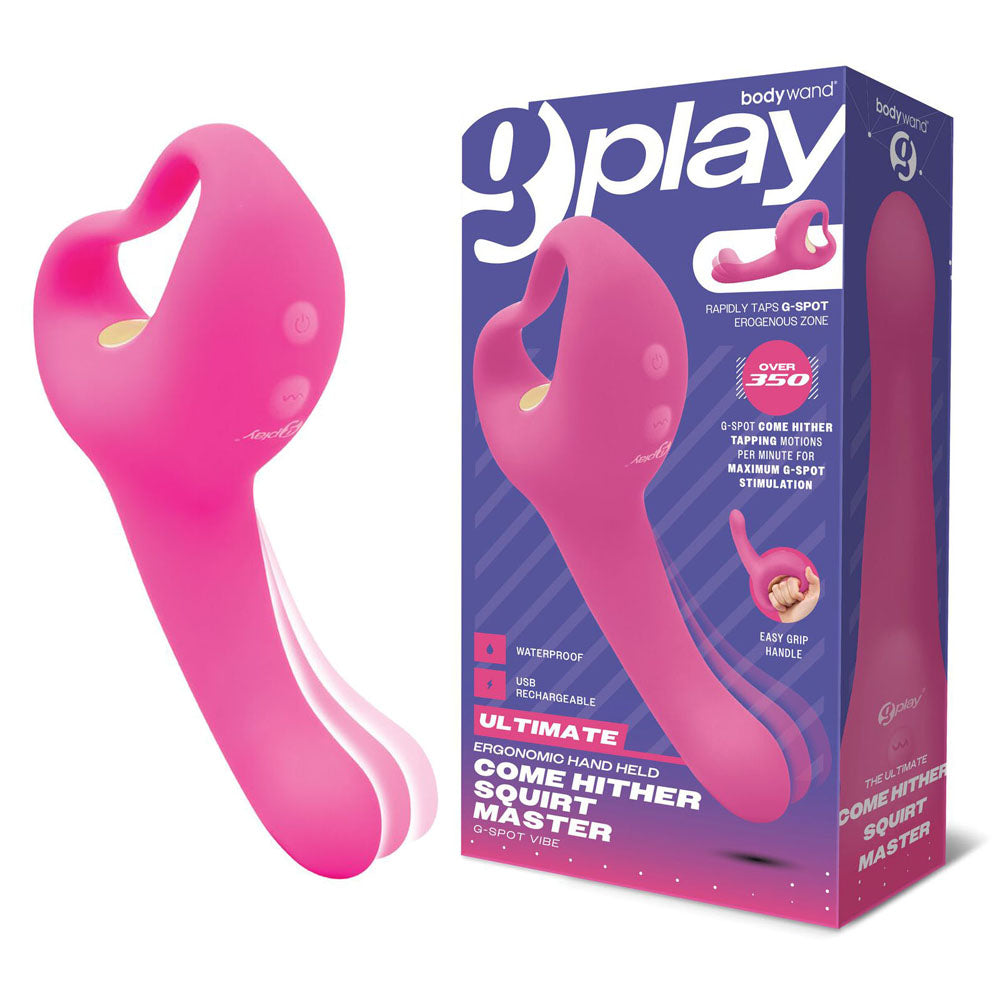 Bodywand G-Play Ultimate Come Hither Squirt Master - Pink 19 cm USB Rechargeable Vibrator - Just for you desires