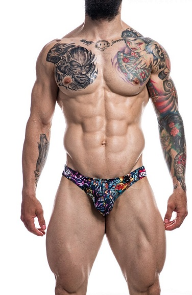 Cut For Men Low Rise Bikini Brief Tattoo Large - Just for you desires