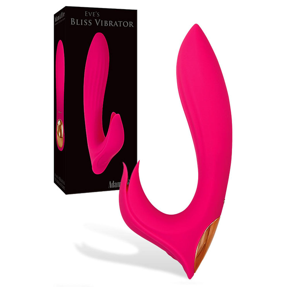 Adam & Eve EVES BLISS VIBRATOR - Pink 17.8 cm USB Rechargeable Rabbit Vibrator - Just for you desires