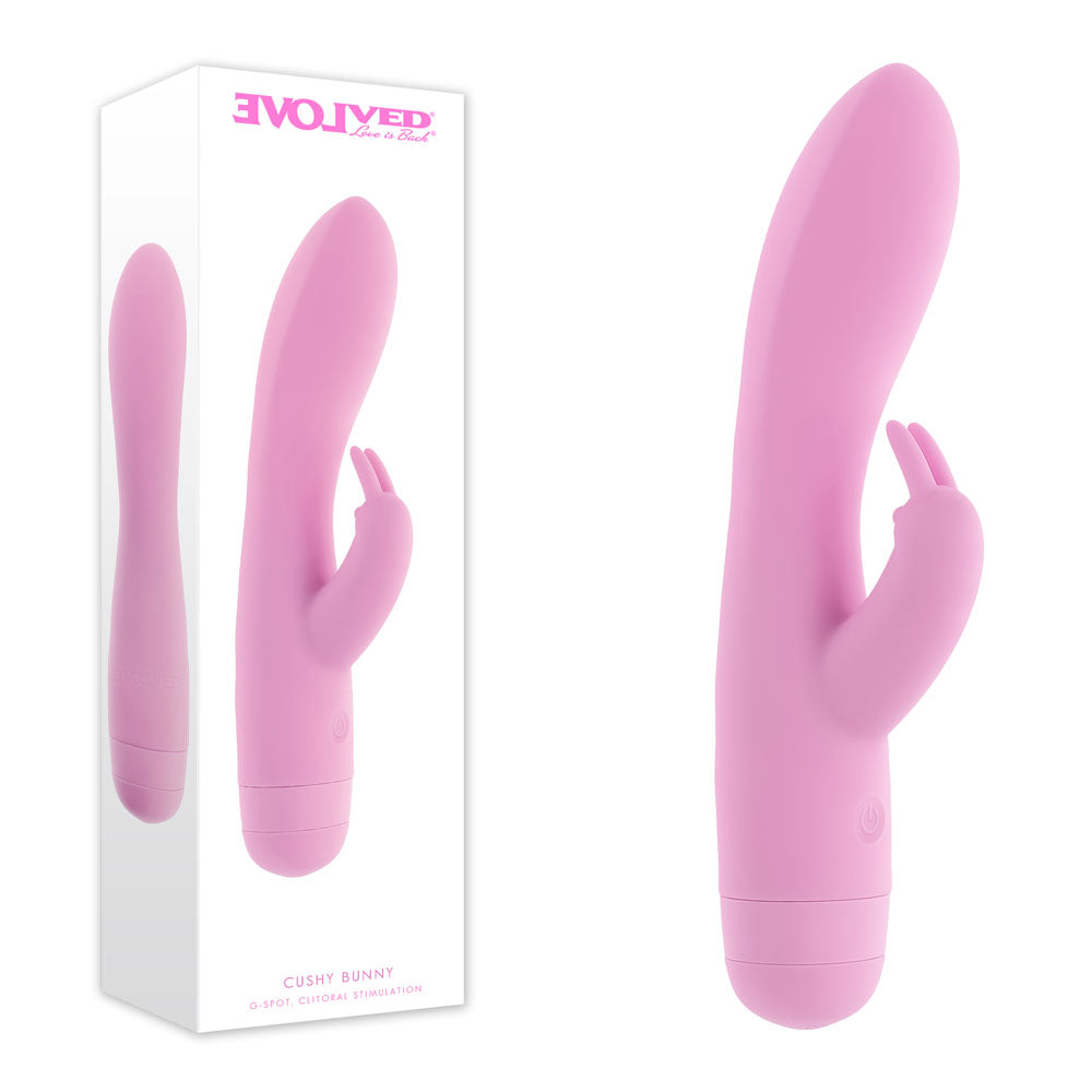 Evolved CUSHY BUNNY -  19.1 cm USB Rechargeable Rabbit Vibrator - Just for you desires